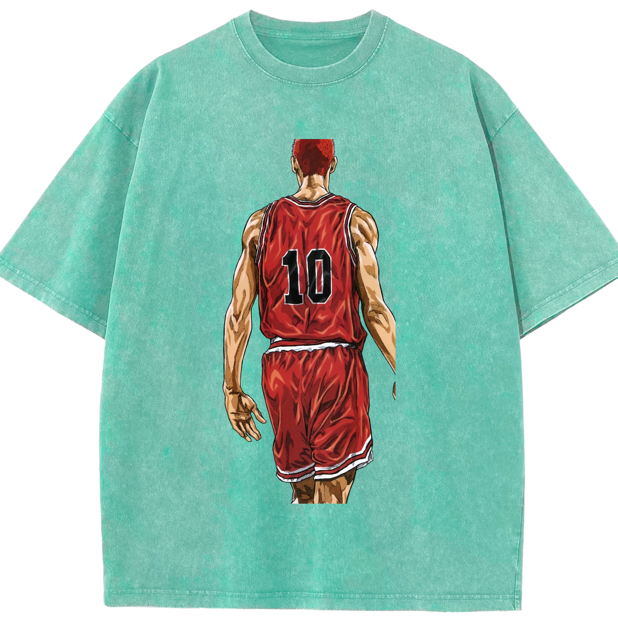 （画像用） SLAM DUNK／スラムダンク 綿100% ヴィンテージ風 半袖Tシャツ（フロントプリント）
